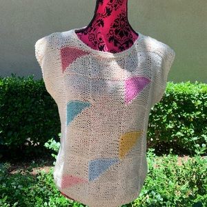 Vintage LE Roy Knitwear Sweater Vest Size Small